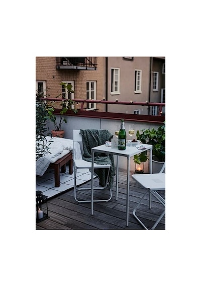 Ikea Fejan Balkon Masası, Beyaz, 50x44 Cm