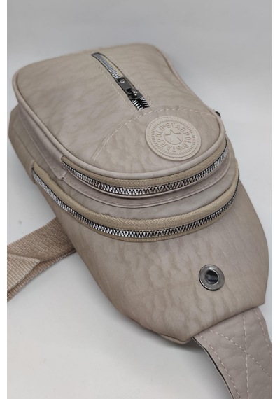 İpek Body Bag Unisex Çapraz Çanta Vizon
