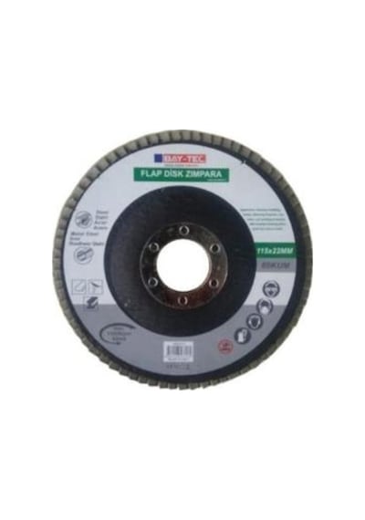 Bay-tec Mk0220 10lu Flap Disk 115x22mm Metal Ahşap Zımpara 120kum