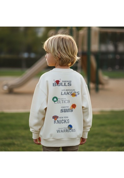 Seabubbles Nba Çocuk Sweatshirt Bej