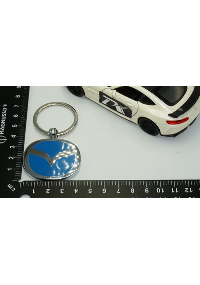 Dk Mazda Uyumlu Yeni Nesil Logo Mavi Metal Çift Yön Anahtarlık
