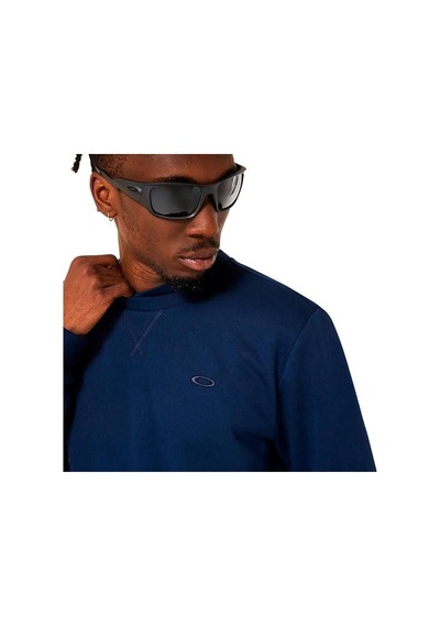Oakley Relax Crew Erkek Sweatshirt-foa404846 Mavi
