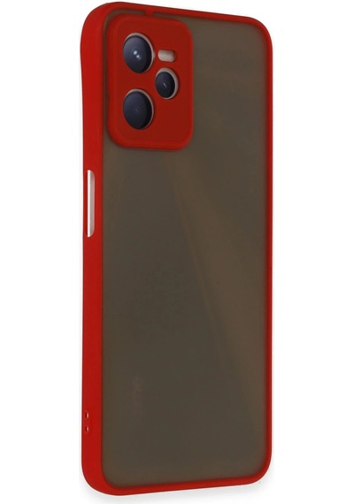 Newface - 16 - Realme C35 Kılıf Montreal Silikon Kapak - Edntrend - - Kırmızı