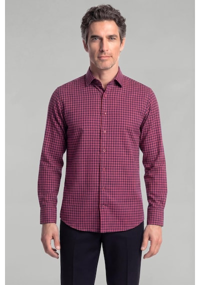 Bisse Regular Fit Flanel Mini Kareli Pamuk Kırmızı Erkek Gömlek Gmfln0122300203 D24