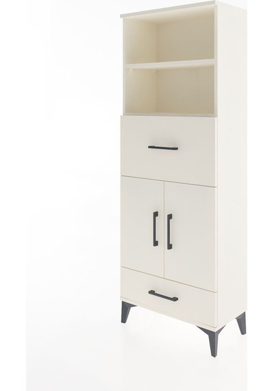Arges Dolap 4 Raflı 2 Çekmeceli 2 Kapaklı 60x30x163 Aytaşı-ay... Aytaşı