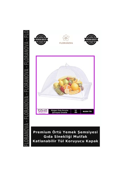 Premium Örtü Yemek Şemsiyesi Gıda Sinekliği Mutfak Katlanabilir Tül Koruyucu Kapak Diğer
