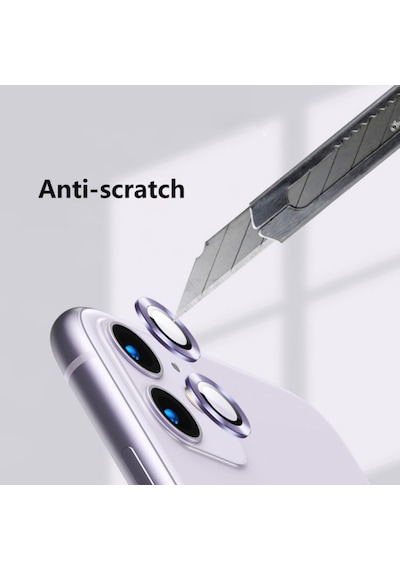 Ally Apple Uyumlu   iPhone 11 6.1 3D Metal Çerçeveli Kamera Lens Koruyucu (271866569)