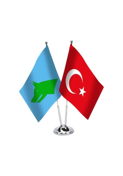 Göktürk Devleti ve Türk Bayrağı Masa Bayrak Takımı