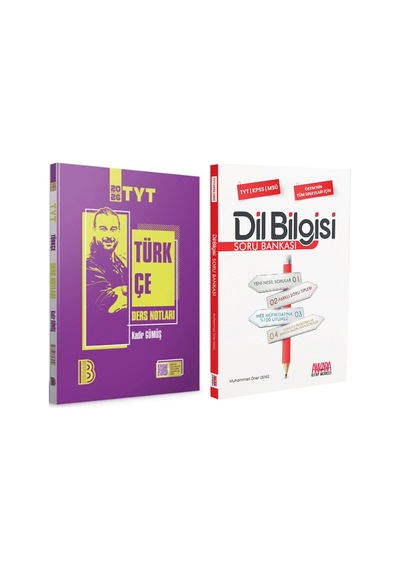 Benim Hocam Tyt Türkçe Ders Notları Ve Akm Dil Bilgisi Soru Bankası Seti 2 Kitap