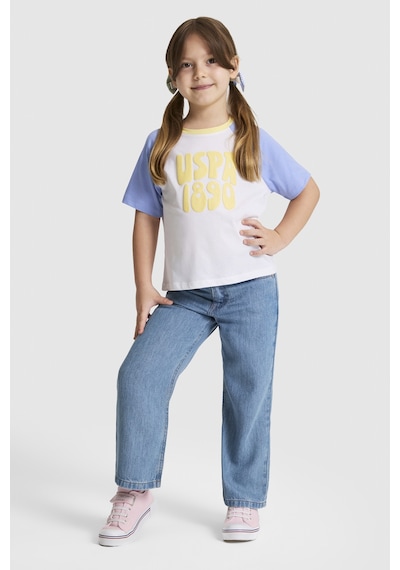 U.S. Polo Assn. Kız Çocuk Lila Tişört 50325661-vr245 Lavanta