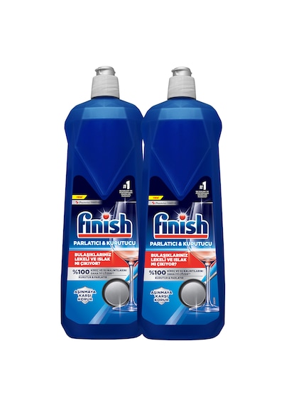 Finish Bulaşık Makinesi Parlatıcı & Kurutucu Sıvı 800 MLx 2