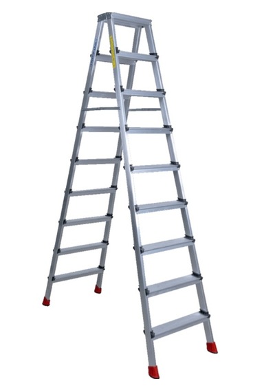 9+9 Çift Çıkışlı Premium Alüminyum Merdiven 50x20 Çok Amaçlı/pratik/kolay 198cm