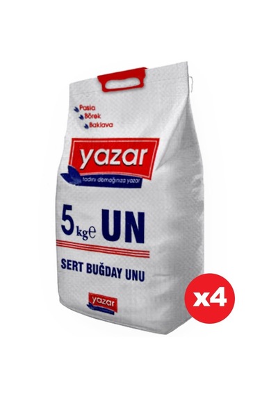 Yazar Yufkalık - Bazlamalık Un 5 Kg X 4 Adet