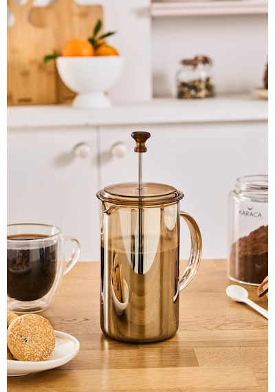 Karaca Alina French Press 600 Ml Amber Sarı