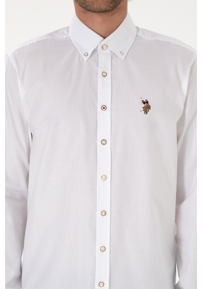 U.s. Polo Assn. Erkek Beyaz Gömlek Basic 50307676-vr013 Beyaz U.s. Polo Assn. Erkek Beyaz Gömlek Basic 50307676-vr013 Beyaz