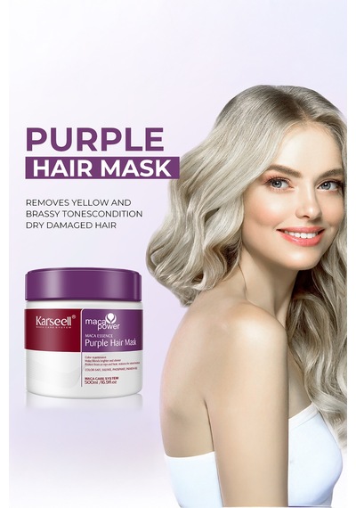 Turunculaşma Karşıtı Maca Özlü Purple Hair Mor Maske 500 Ml - 694874648