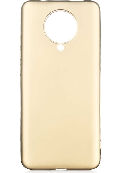 Noktaks - Xiaomi Uyumlu Xiaomi Redmi K30 Pro - Kılıf Mat Renkli Esnek Premier Silikon Kapak - Gold