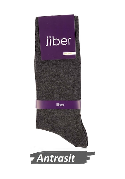 Jiber Erkek Modal Likralı Uzun Çorap 5100 - 6 Adet Antrasit