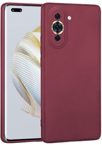 Huawei Nova 10 Pro Kılıf Esnek Yapılı İnce Slim Silikon Kapak Ryc/premier Bordo