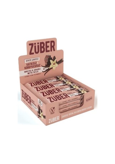 Züber Vanilyalı & Çikolatalı Glutensiz Meyveli Bar 12 x 40 G