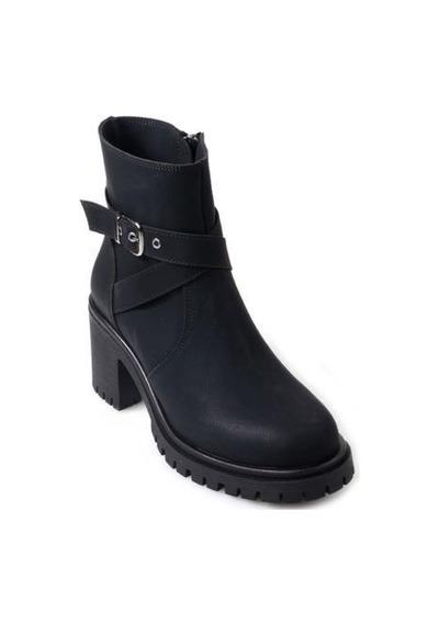 Papuçcity Ony 03048 Kadın 6 Cm Kalın Topuklu Bot 001