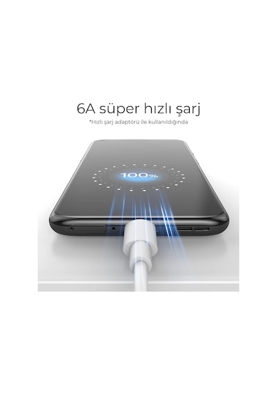 Woyax By Deji Samsung Xiaomi Uyumlu Type-C 67 W Hızlı Şarj ve Data Kablosu 1.2 M