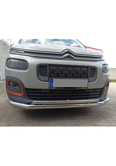 Citroen Berlingo 2019-2025 - Ön Tampon Koruma Demiri - Bükümlü Çiftli Bıyık - 60 - Scaft A