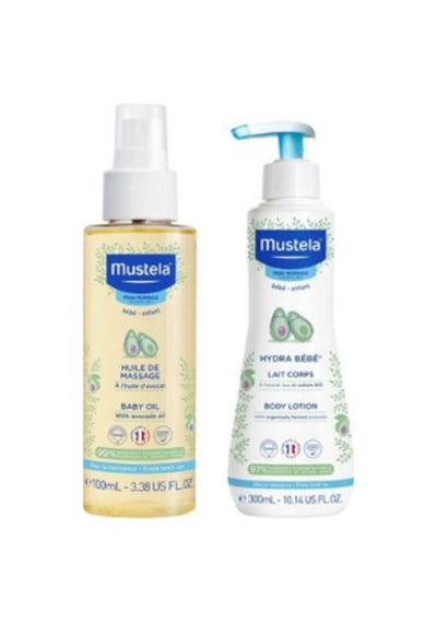 Mustela Bebek Masaj Yağı 100ml - Hydra Bebe Vüct Losyonu 300ml