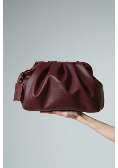 Buly Clutch Çanta Bordo