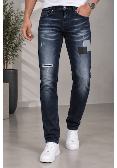 Cedy Denim Cedy Denım Erkek Slim Fit Deri & Denim Yama Detaylı Yırtıklı Jean Pantolon Vintage Eskitme Tasarım Kot Ct1220-lacivert Lacıvert Cedy Denim Cedy Denım Erkek Slim Fit Deri & Denim Yama Detaylı Yırtıklı Jean Pantolon Vintage Eskitme Tasarım Kot Ct1220-lacivert Lacıvert