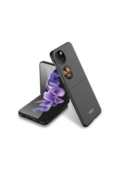 Huawei P50 Pocket Kılıf Pazarplus Sert Kıpta Kılıf Lila