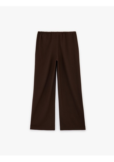 Koton Cepli Rahat Kalıp Viskon Karışımlı Beli Bağcıklı Geniş Paça Pantolon Kahverengi 6sal40047ıw Kahve Koton Cepli Rahat Kalıp Viskon Karışımlı Beli Bağcıklı Geniş Paça Pantolon Kahverengi 6sal40047ıw Kahve