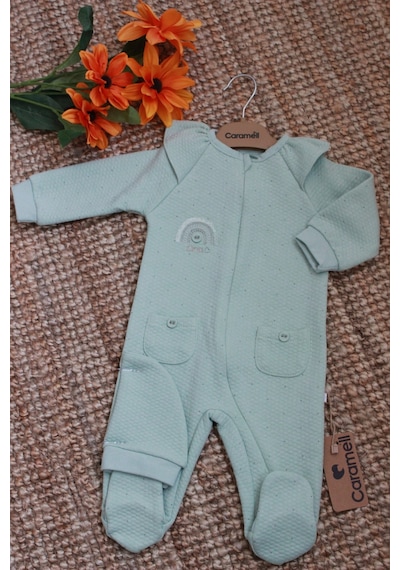 Caramell Barbosa Kız Bebek Şık 2'li Bebek Tulumu 0-3 Ay /3-6 Ay Patikli & 6-9 Ay/ 9-12 Ay Patiksiz Kışlık Yeşil Caramell Barbosa Kız Bebek Şık 2'li Bebek Tulumu 0-3 Ay /3-6 Ay Patikli & 6-9 Ay/ 9-12 Ay Patiksiz Kışlık Yeşil