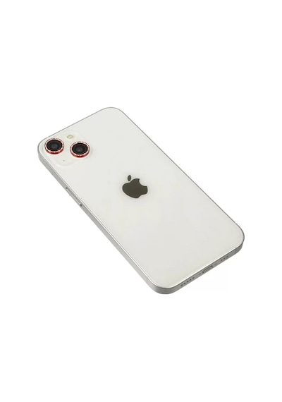Newface Apple İphone 14 Diamond Kamera Lens - Kırmızı