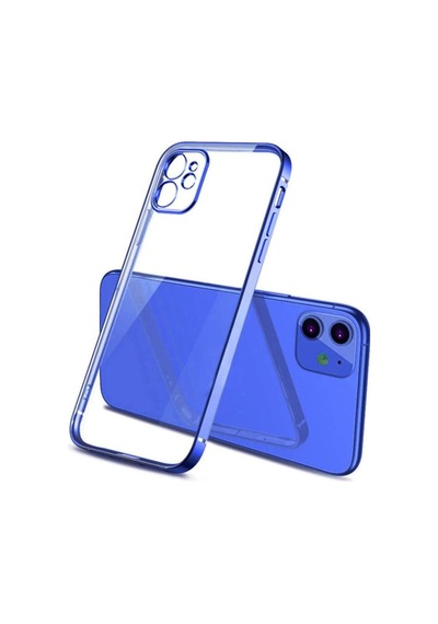 Apple Uyumlu iPhone 11 6.1Inç Renkli Kenar Seffaf Kilif Kamera Korumali Silik 389584903
