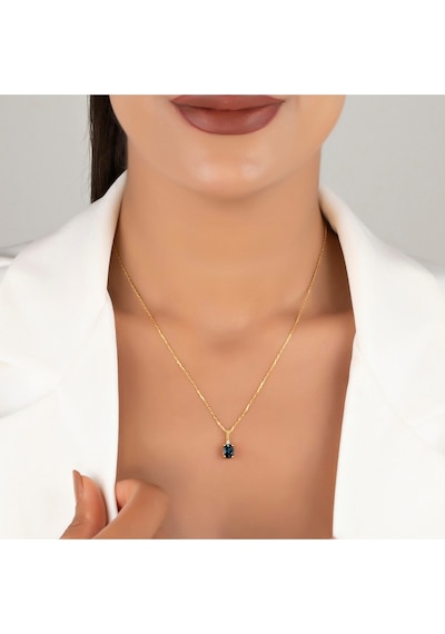 925 Ayar Gümüş Oval Kesim Safir Ve Pırlanta Taşlı Rose Altın, Sarı Altın, Gümüş Kaplama Hediye Kolye Pembe 925 Ayar Gümüş Oval Kesim Safir Ve Pırlanta Taşlı Rose Altın, Sarı Altın, Gümüş Kaplama Hediye Kolye Pembe
