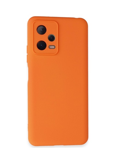Xiaomi Redmi Note 12 5g Uyumlu Kılıf Nano İçi Kadife Silikon - Turuncu