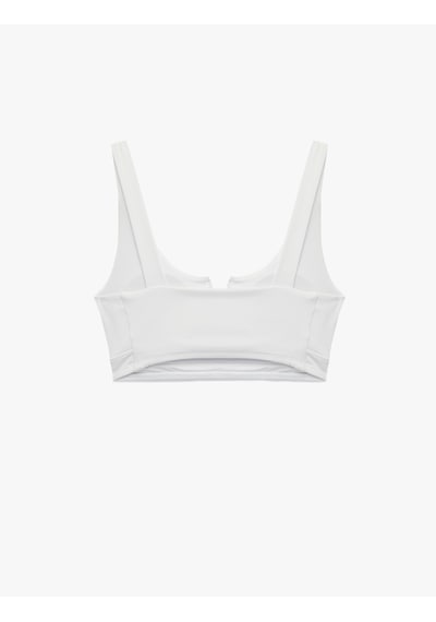 Koton V Yaka Kolsuz Slim Fit Sporcu Sütyeni Beyaz 6sak30129nk Beyaz