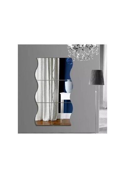 Enc Home Dalgalı Dekoratif Ayna Beyaz