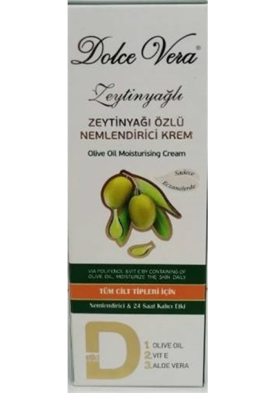 Dolce Vera Zeytinyağlı Nemlendirici Bakım Kremi 150 ML