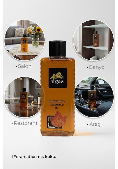 Ilgaz Düzce Tütün Kolonyası 2'li Set 80 Derece 400 Ml Elegance Series