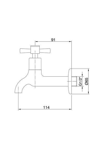 E.c.a. Quadrille Uzun 102109438 Musluk Krom