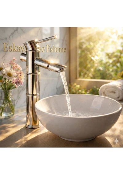 Krom Lavabo Bataryası Çanak Lavabo Uyumlu Pirinç Gövde Modern Lüks Banyo Musluğu Diğer