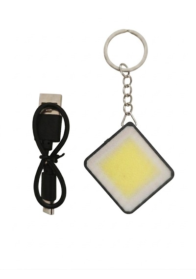 Mini Şarjlı COB Led El Feneri Anahtarlık - 5w Güçlü Aydınlatma, Mıknatıslı