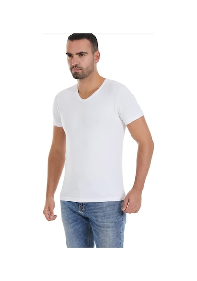 Yıldız 150 Erkek Modal V Yaka Kısa Kol Atlet 6 Adet 001