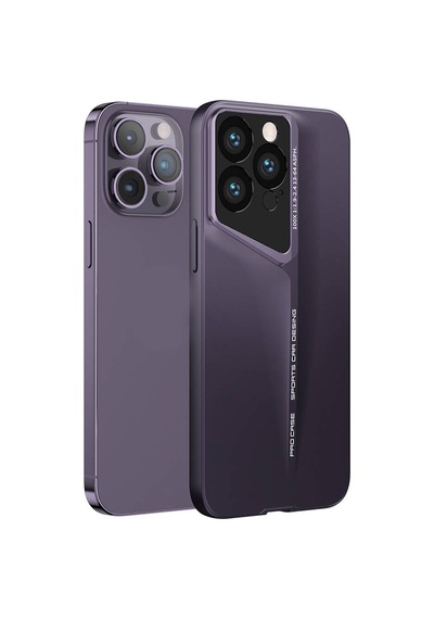 Apple iPhone Uyumlu 14 Pro Max Kılıf Ultra İnce Kamera Korumalı Sert Rubber Pazarplus Procase Kılıf Siyah