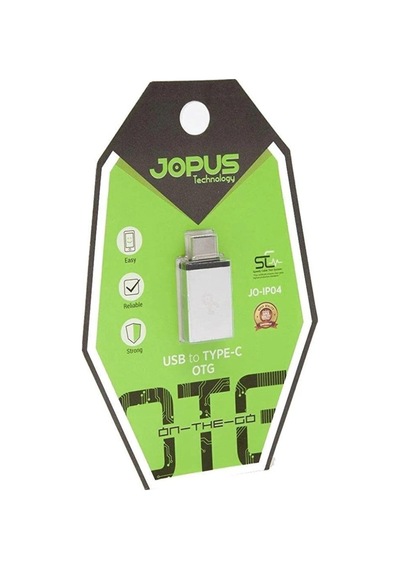 Jopus Usb To Type-c Otg Adapter -gümüş- Jo-ıpo4