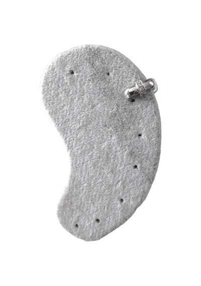 Earcuff Sıkıştırmalı Pirinç Kıkırdak Küpe Kare Zirkon Taşlı Gümüş Renk Diğer