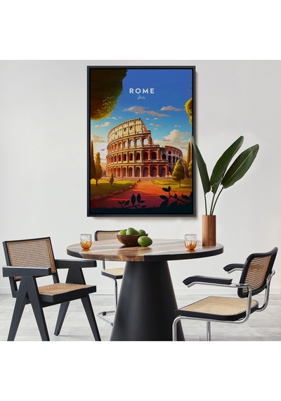 Miyrem^ Canvas Serie Roma İtalya Kolezyum Tablo-7701