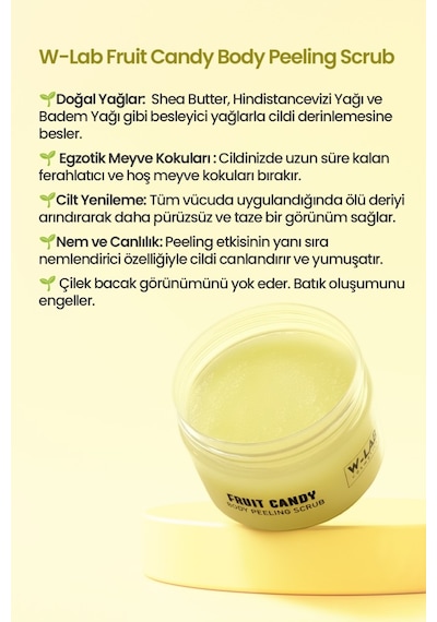 W-Lab Cosmetics Fruit Candy Body Peeling Scrub 250 Ml